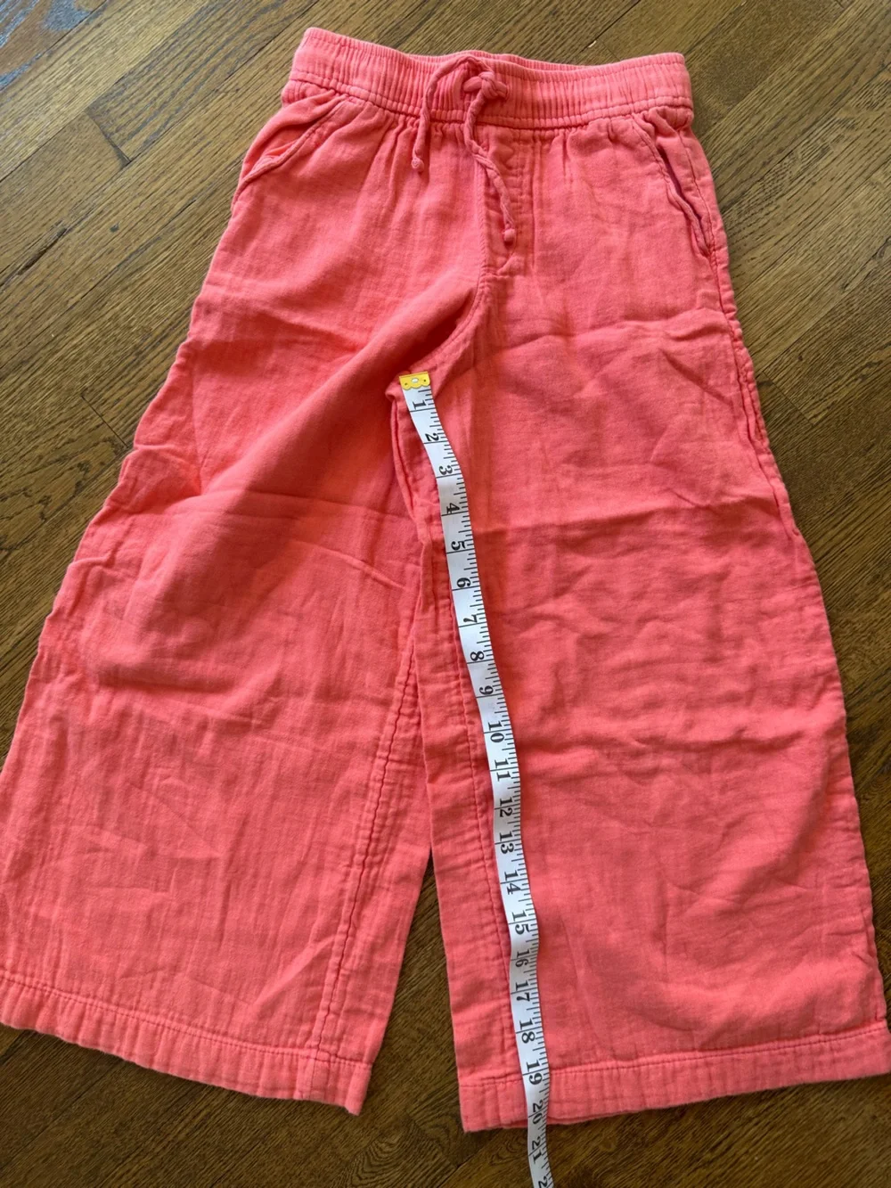 Old Navy Coral Pink Wide-Leg Pull-On Shorts